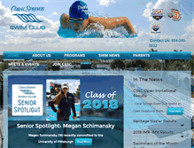 Tablet Screenshot of csscswim.com